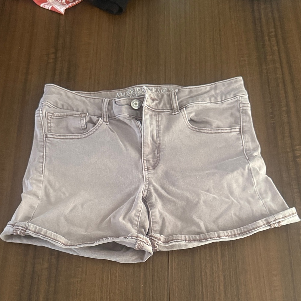 American Eagle Outfitters Women's Light purple super stretch Jean Shorts
